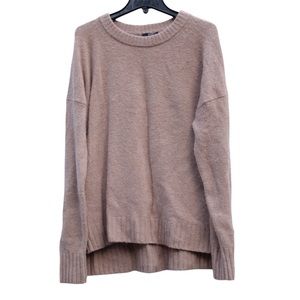 J. Crew Sweater Merino Wool Alpaca Knit Crewneck Drop Shoulders Long Sleeve S